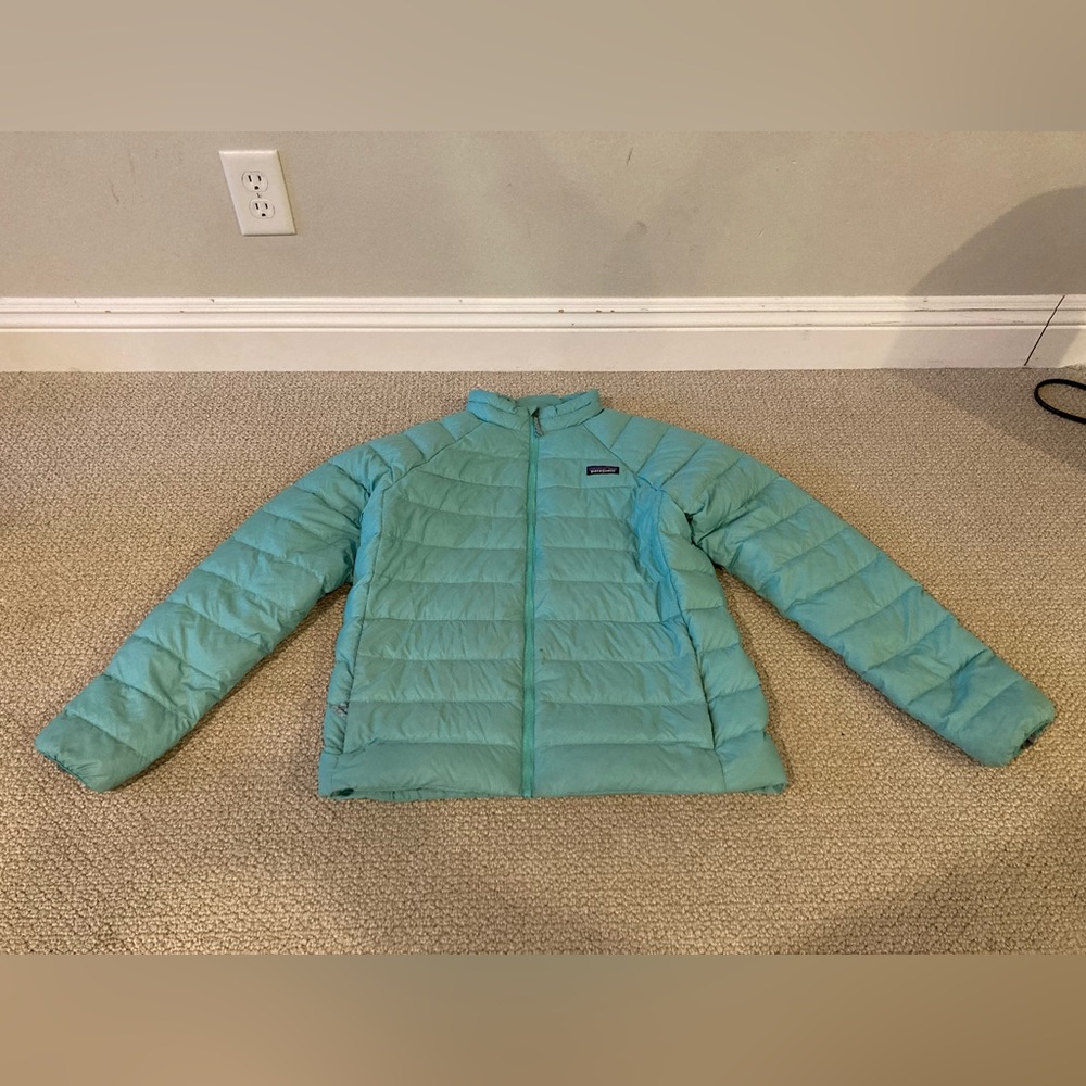 Patagonia Aqua Quilted Puffer Jacket Youth XXL (16-18)